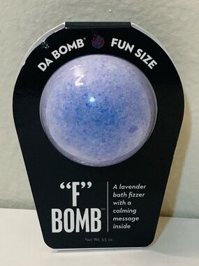 5 for $10: DA BOMB "F" Bomb Lavender Bath Fizzer - Light Purple